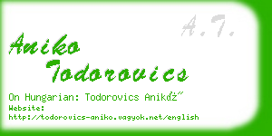 aniko todorovics business card